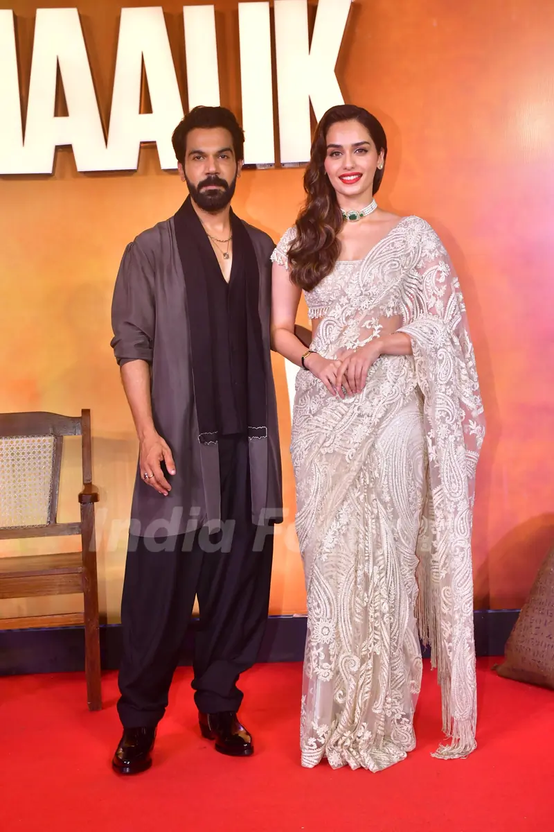 Rajkummar Rao and Manushi Chhillar grace at the trailer launch of Maalik