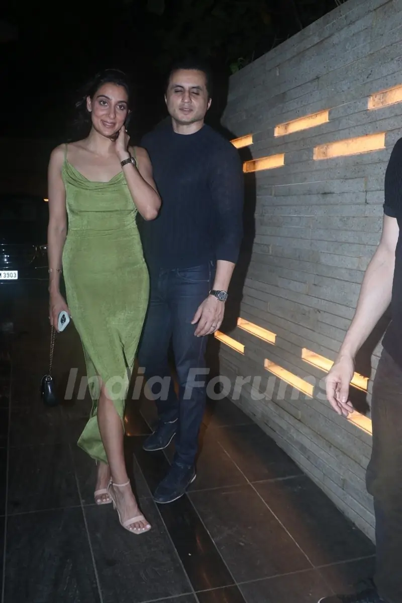 Pragya Jaiswal snapped at Zayed Khan’s birthday bash