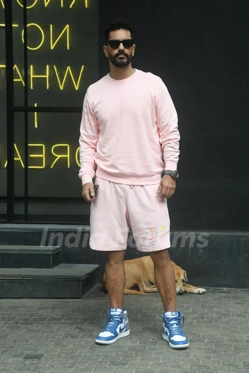Angad Bedi snapped in Bandra