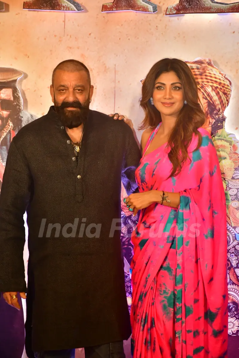 Sanjay Dutt and Shilpa Shetty attend the teaser launch of KD The Devil