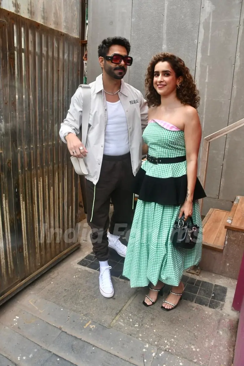 Sanya Malhotra and Aparshakti Khurana snapped in Khar