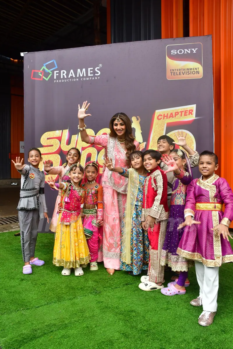 Shilpa Shetty at the set of SUPER DANCER 5