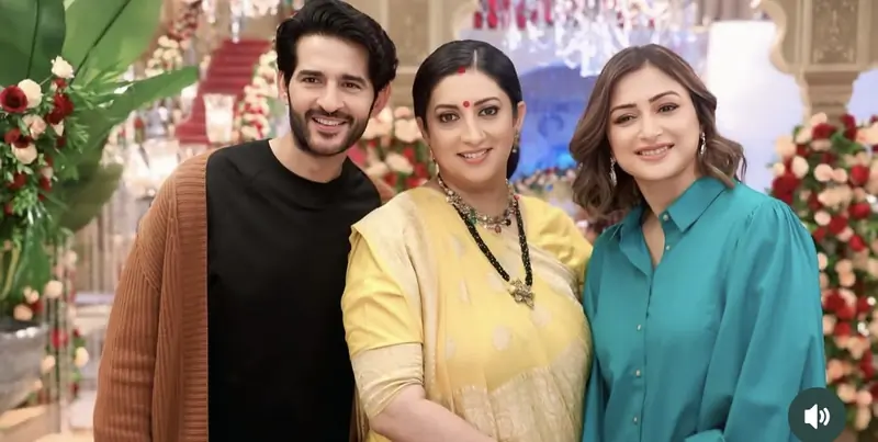 Hiten Tejwani, Smriti Irani and Gauri Pradhan