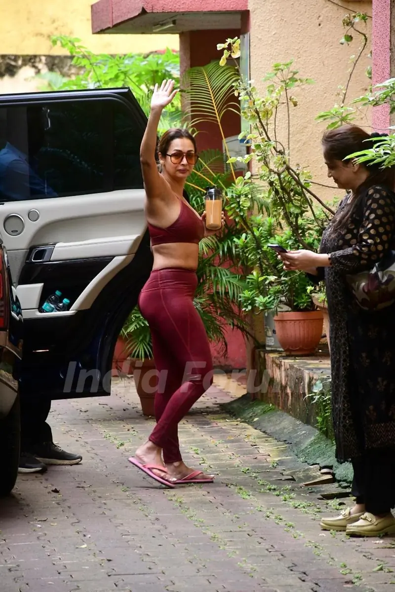 Malaika Arora spotted at diva yoga in Bandra