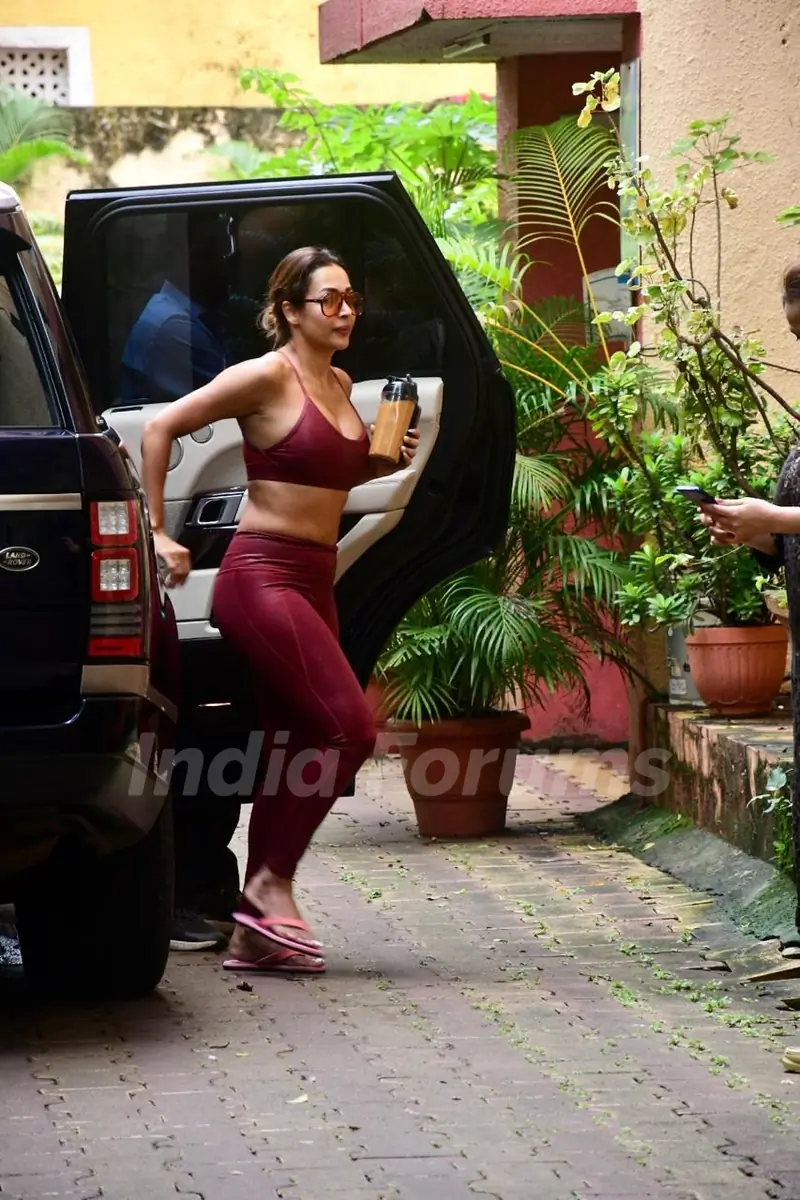 Malaika Arora spotted at diva yoga in Bandra