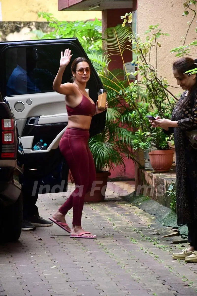 Malaika Arora spotted at diva yoga in Bandra