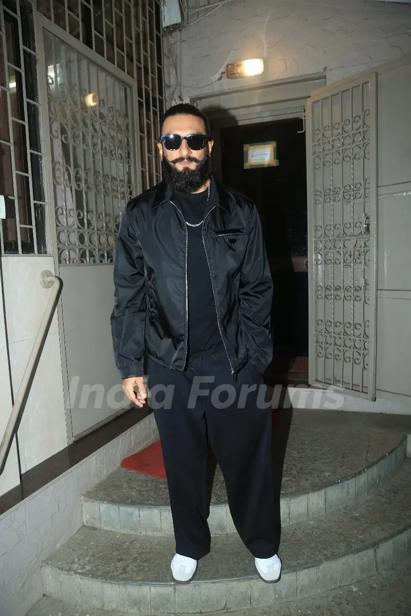 Ranveer Singh Snapped at Dubbing Studio In Bandra