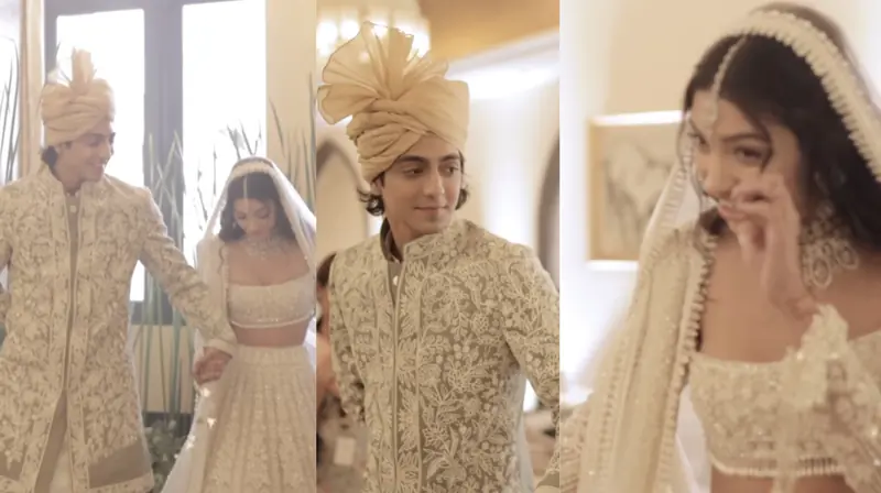 Saiyaara actor Ahaan Panday gets a wedding-day rerun from Alanna Panday for Rakhi, with subtle brotherly roast
