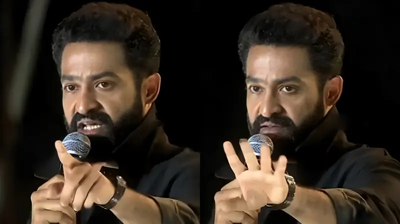 Jr NTR’s stern warning to fan interrupting War 2 Hyderabad event: ‘It won’t take me a second’