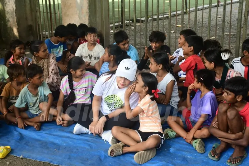 Dia Mirza spotted at Bandra