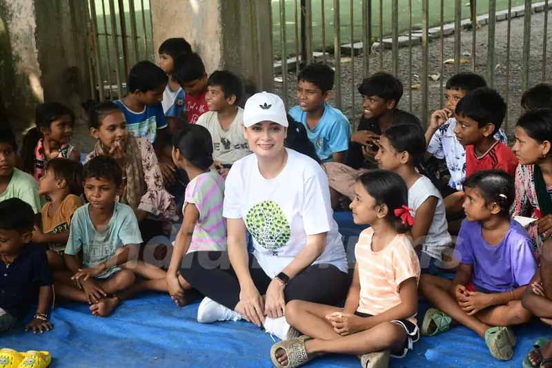 Dia Mirza spotted at Bandra