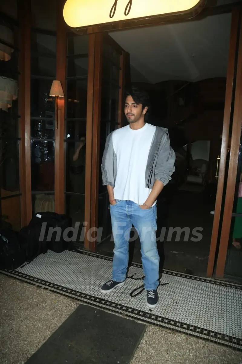 Ahaan Panday snapped at Gigi restaurant in Bandra