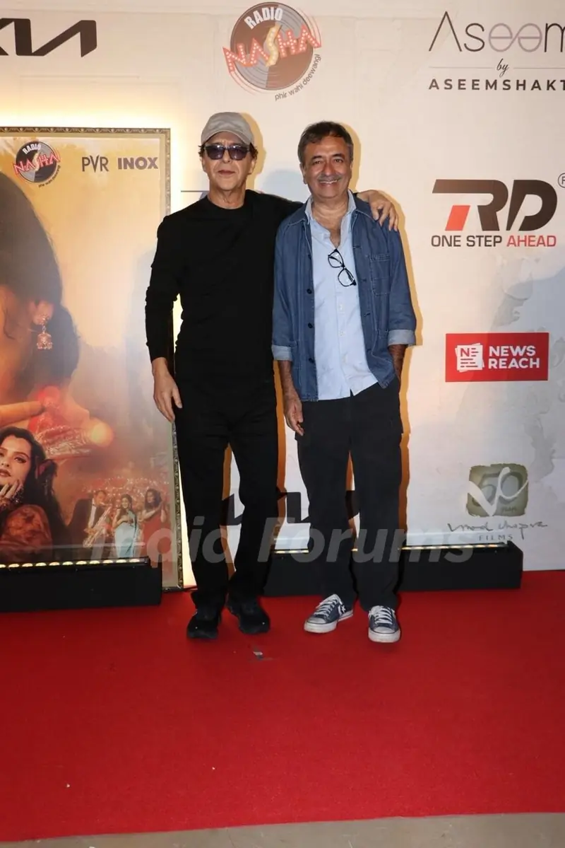 Rajkumar Hirani and Vidhu Vinod Chopra attend the 20 years of Parineeta screening