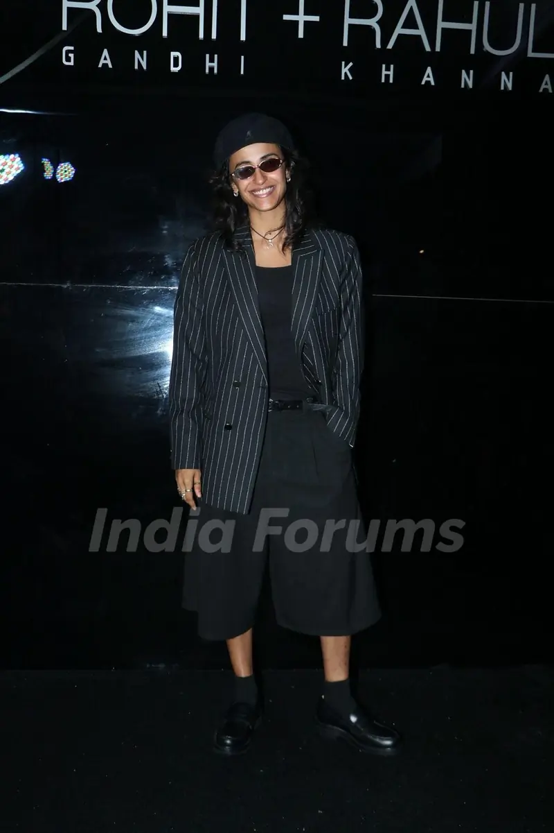 Ruhee Dosani snapped at the launch of Rohit Gandhi + Rahul Khanna’s new flagship store