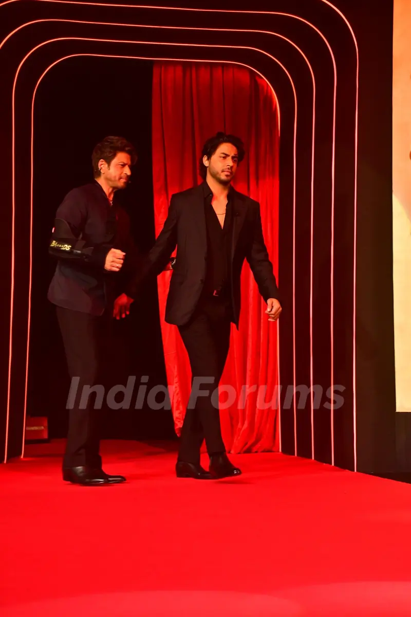 Shah Rukh Khan and Aryan Khan attends The Ba***ds of Bollywood preview launch