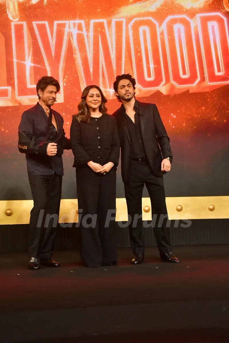 Shah Rukh Khan, Gauri Khan and Aryan Khan attends The Ba***ds of Bollywood preview launch