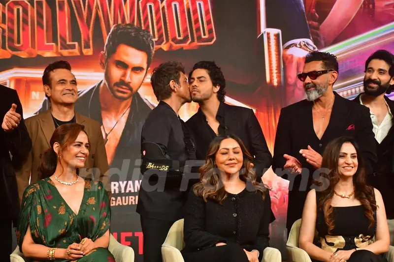 Shah Rukh Khan and Aryan Khan attends The Ba***ds of Bollywood preview launch