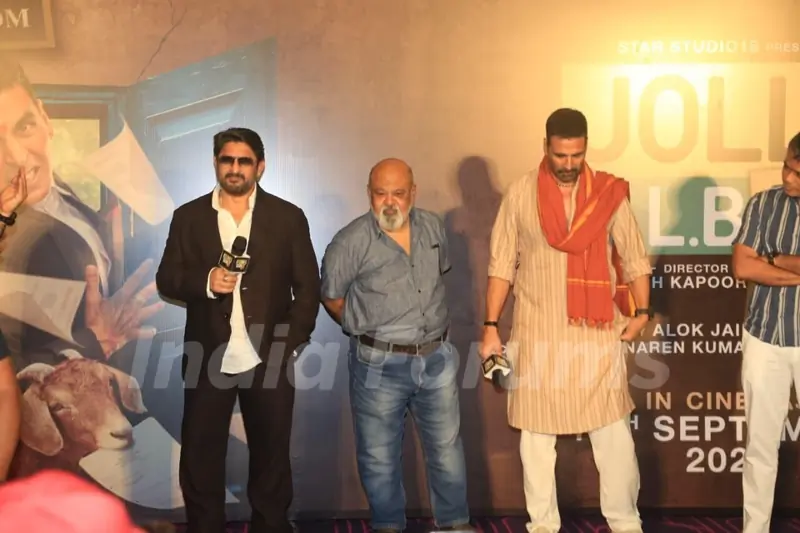 Akshay Kumar, Saurabh Shukla and Arshad Warsi grace the trailer launch of Jolly LLB 3