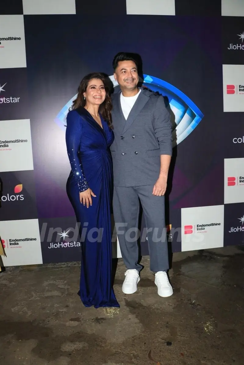 Kajol and Jishu Sengupta Spotted On Bigg Boss 19 Sets Shooting A Special Weekend Ka Vaar Segment To Promote The Trial Season 2