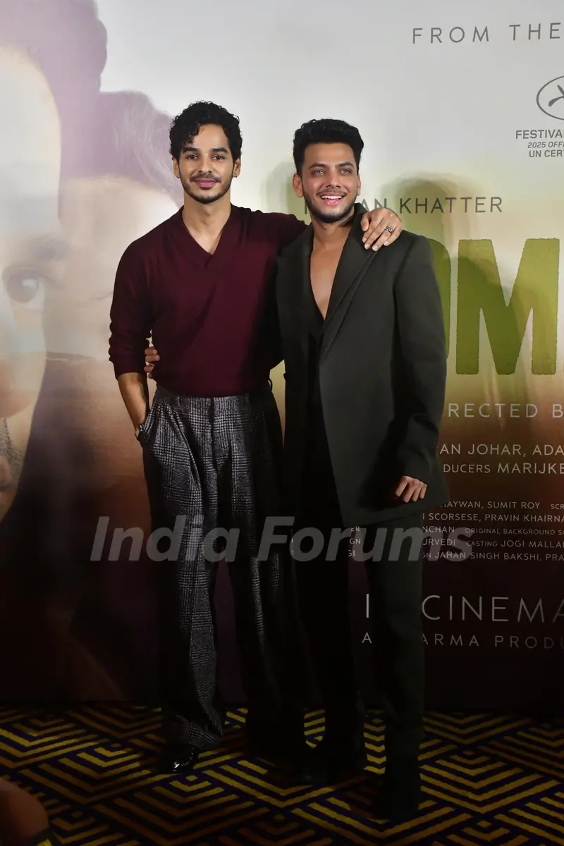 Ishaan Khatter and Vishal Jethwa snapped at the Homebound press conference