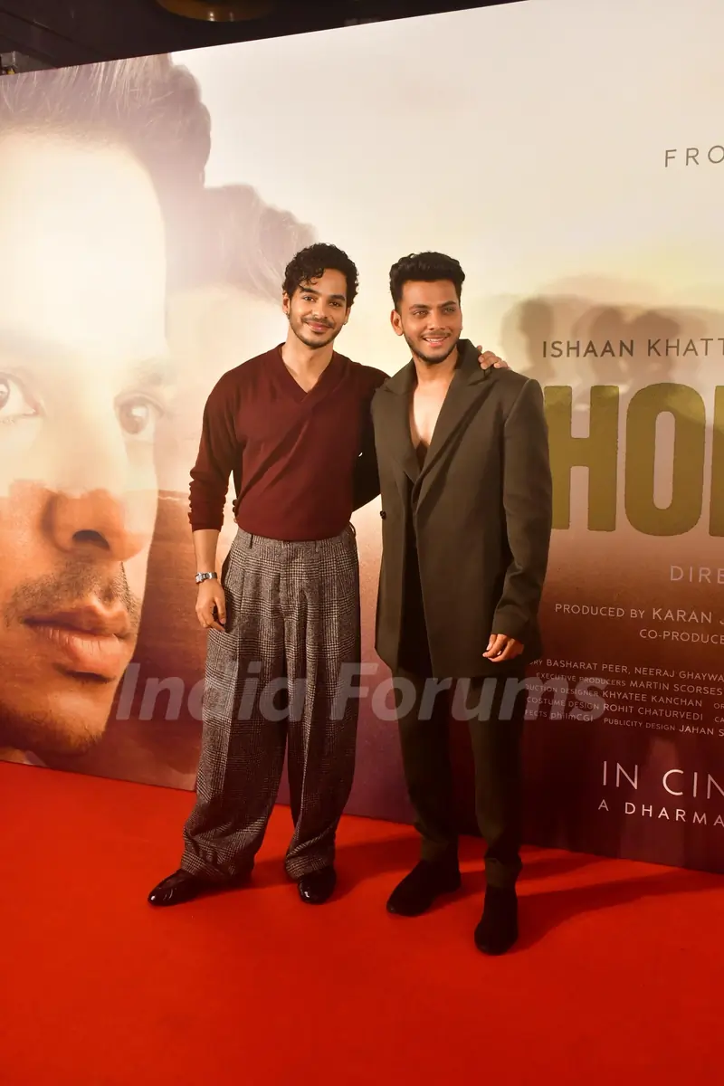Ishaan Khatter and Vishal Jethwa snapped at the Homebound press conference