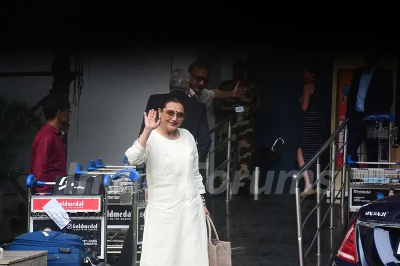 Rani Mukerji spotted at Kalina Airport