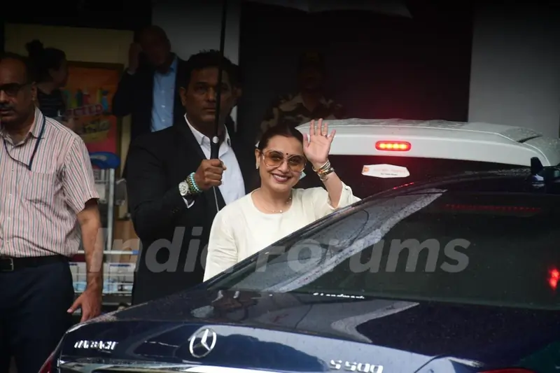 Rani Mukerji spotted at Kalina Airport
