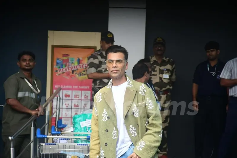 Karan Johar spotted at Kalina Airport