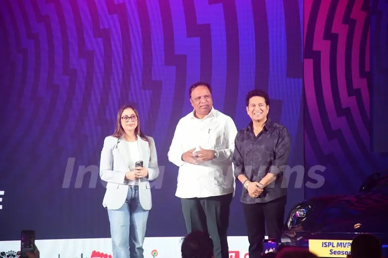 Sachin Tendulkar  attend the Indian Street Premiere League press announcement