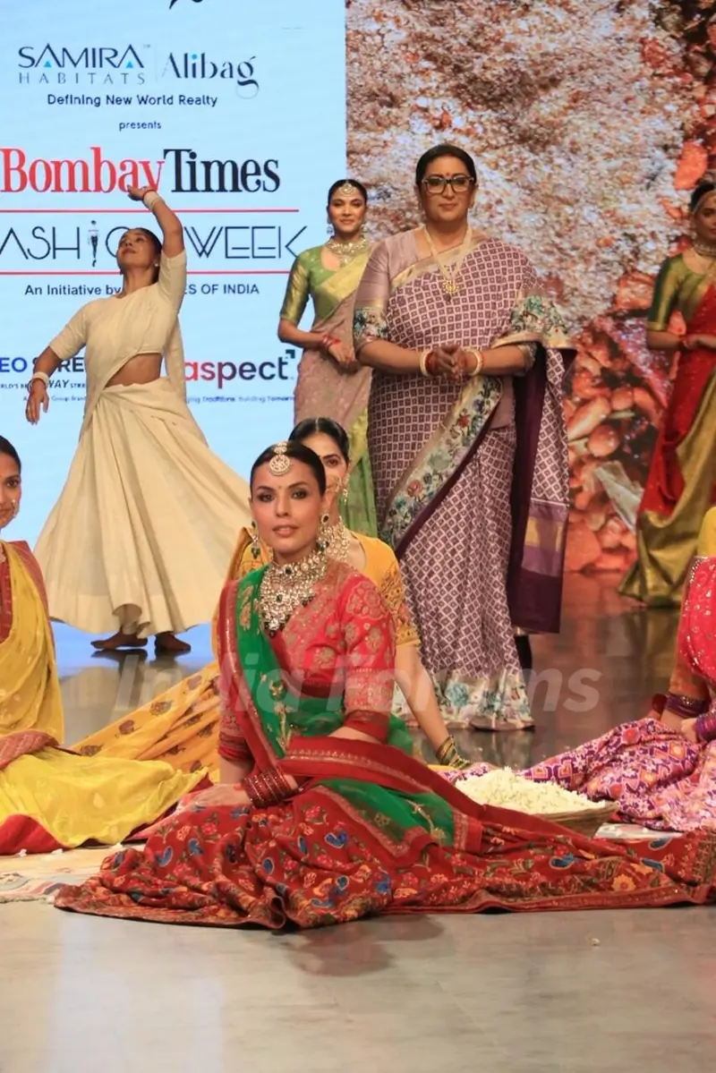 Smriti Zubin Irani snapped at Bombay Times Fashion Week 2025