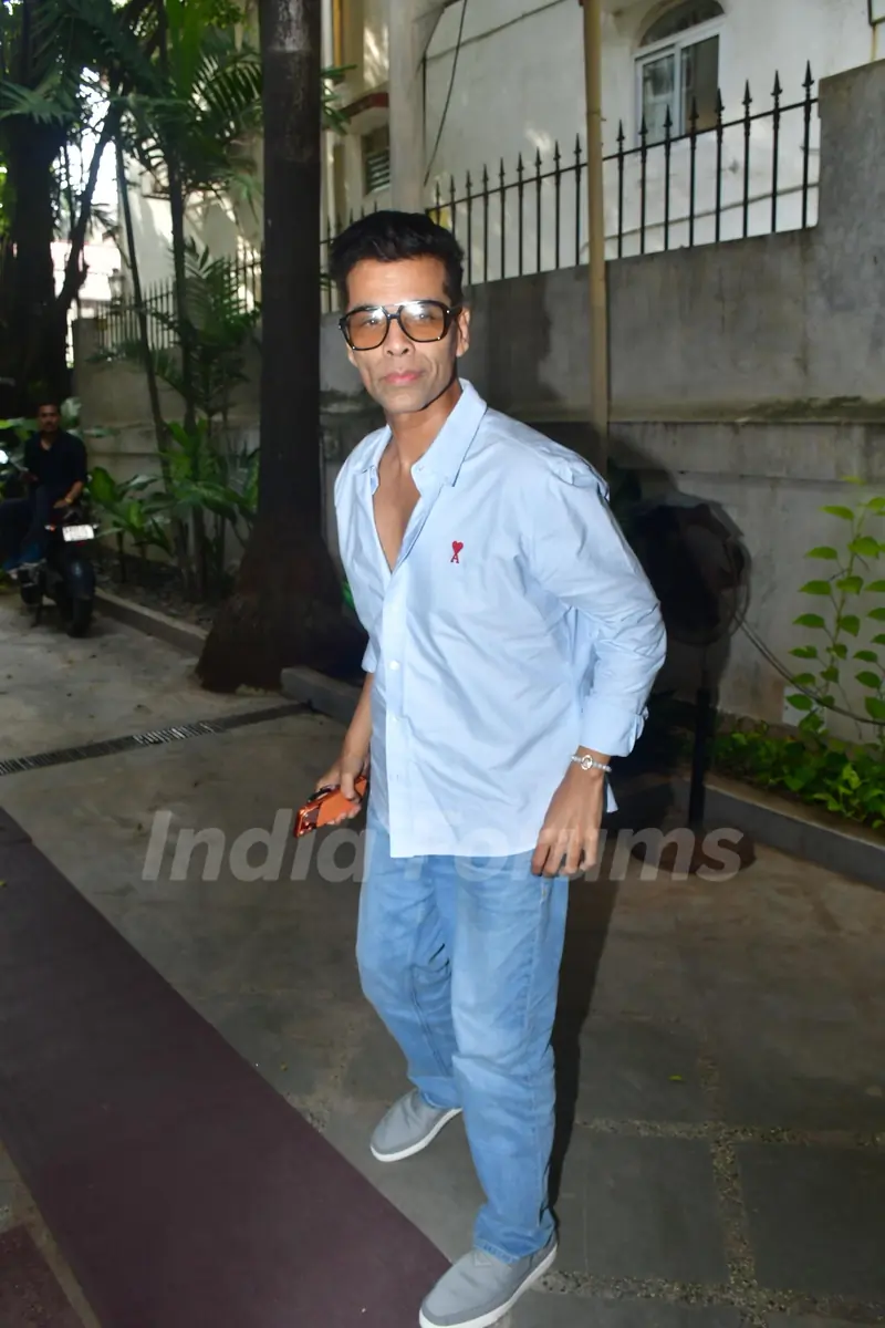 Karan Johar snapped in Juhu