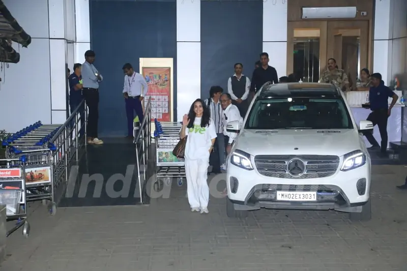 Preity Zinta snapped at Kalina Airport