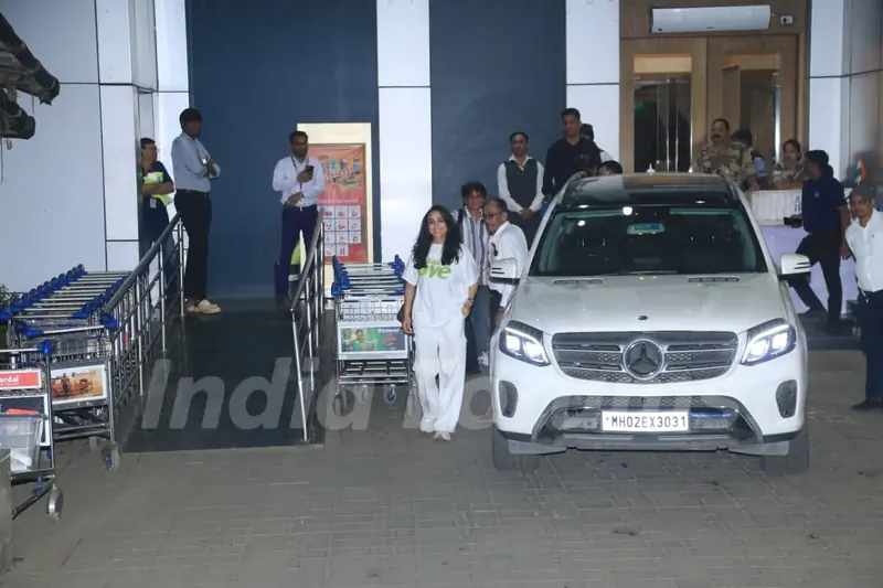 Preity Zinta snapped at Kalina Airport