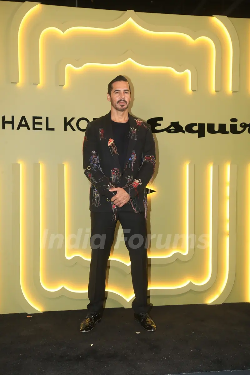 Dino Morea  snapped attending Esquire Magazine Diwali party