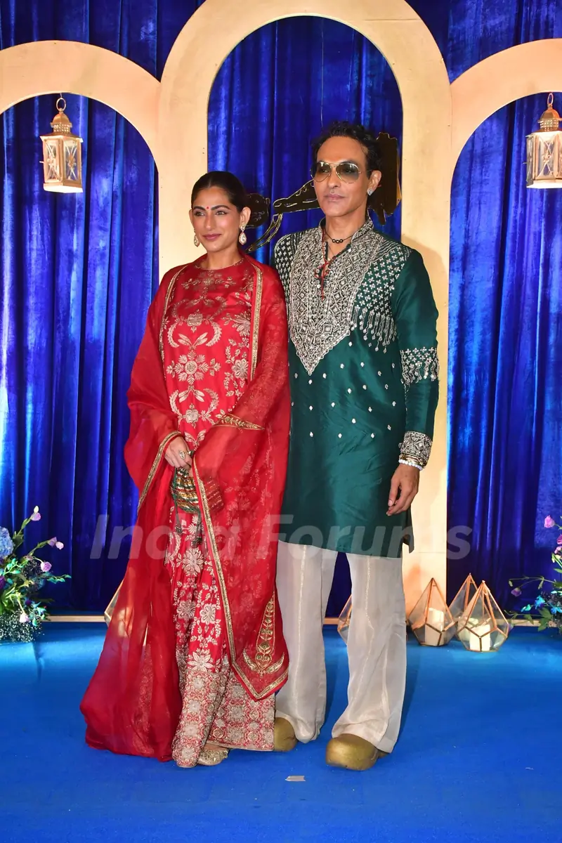 Kubbra Sait snapped at EMMAY Entertainment’s Diwali party