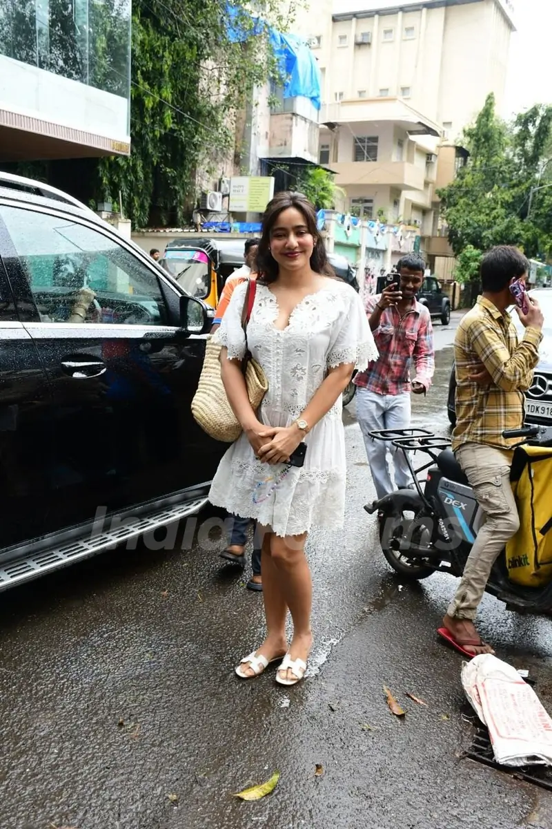  Neha Sharma spotted outside a cafe in Bandra