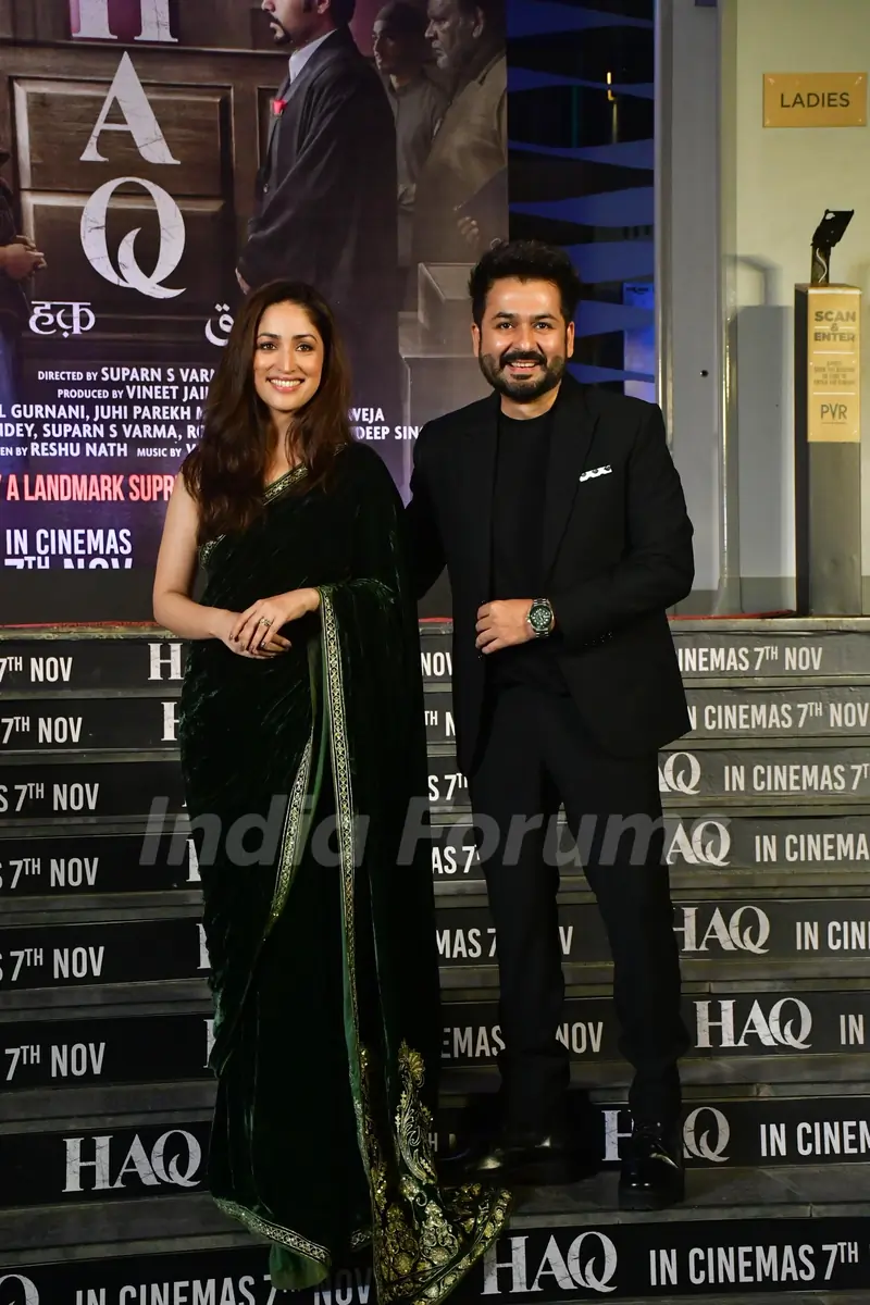 Yami Gautam and Aditya Dhar grace the premiere of Haq