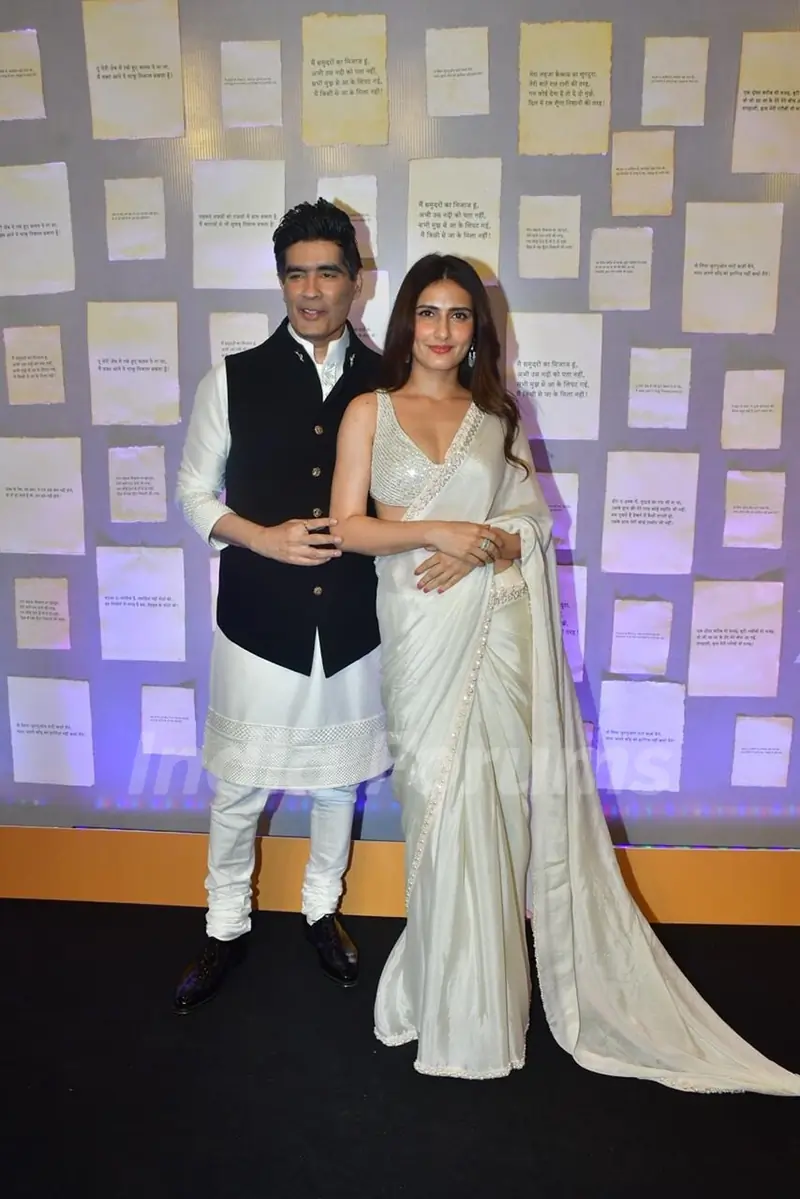 Manish Malhotra and Fatima Sana Shaikh snapped at 'Gustaakh Ishq' Trailer Launch