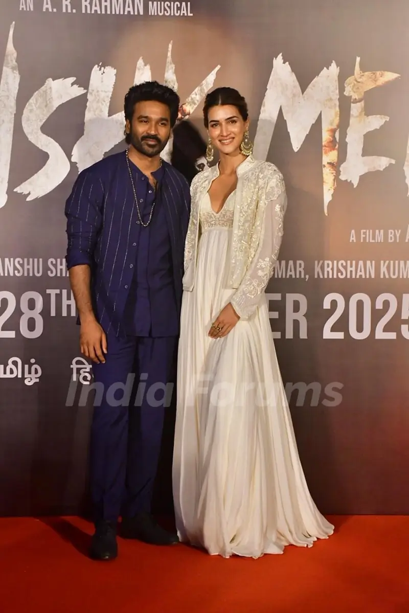 Dhanush and Kriti Sanon grace the trailer launch of 'Tere Ishk Mein'