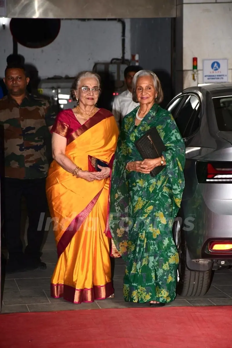 Asha Parekh and Waheeda Rehman  snapped at Helen's Birthday party