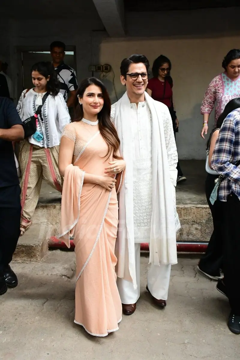 Vijay Varma and Fatima Sana Shaikh spotted at Mehboob studio in Bandra