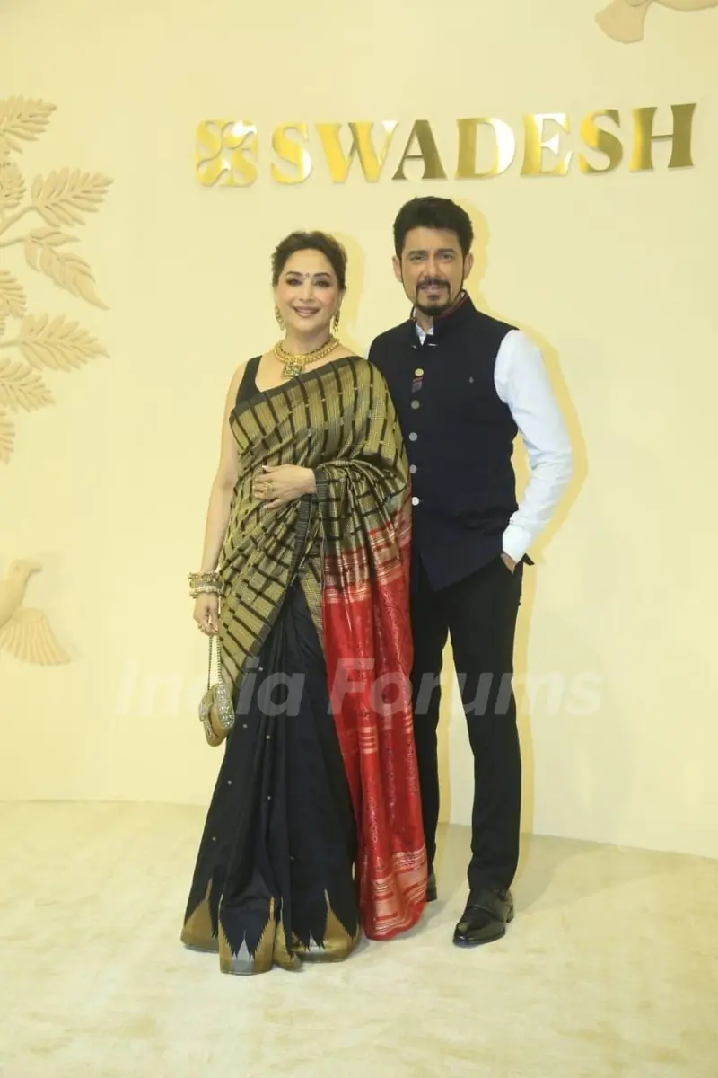 Madhuri Dixit and Shriram Madhav Nene snapped at Swadesh event