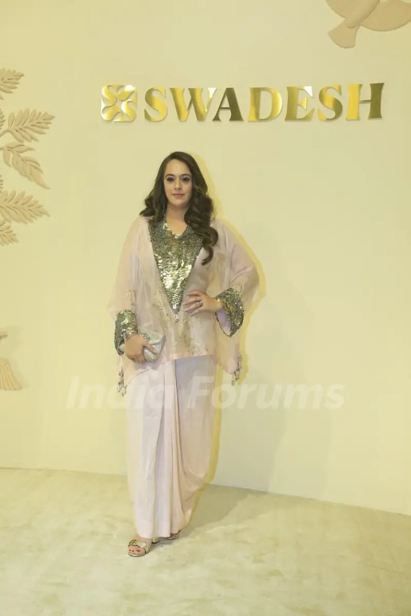 Hazel Keech snapped at Swadesh event