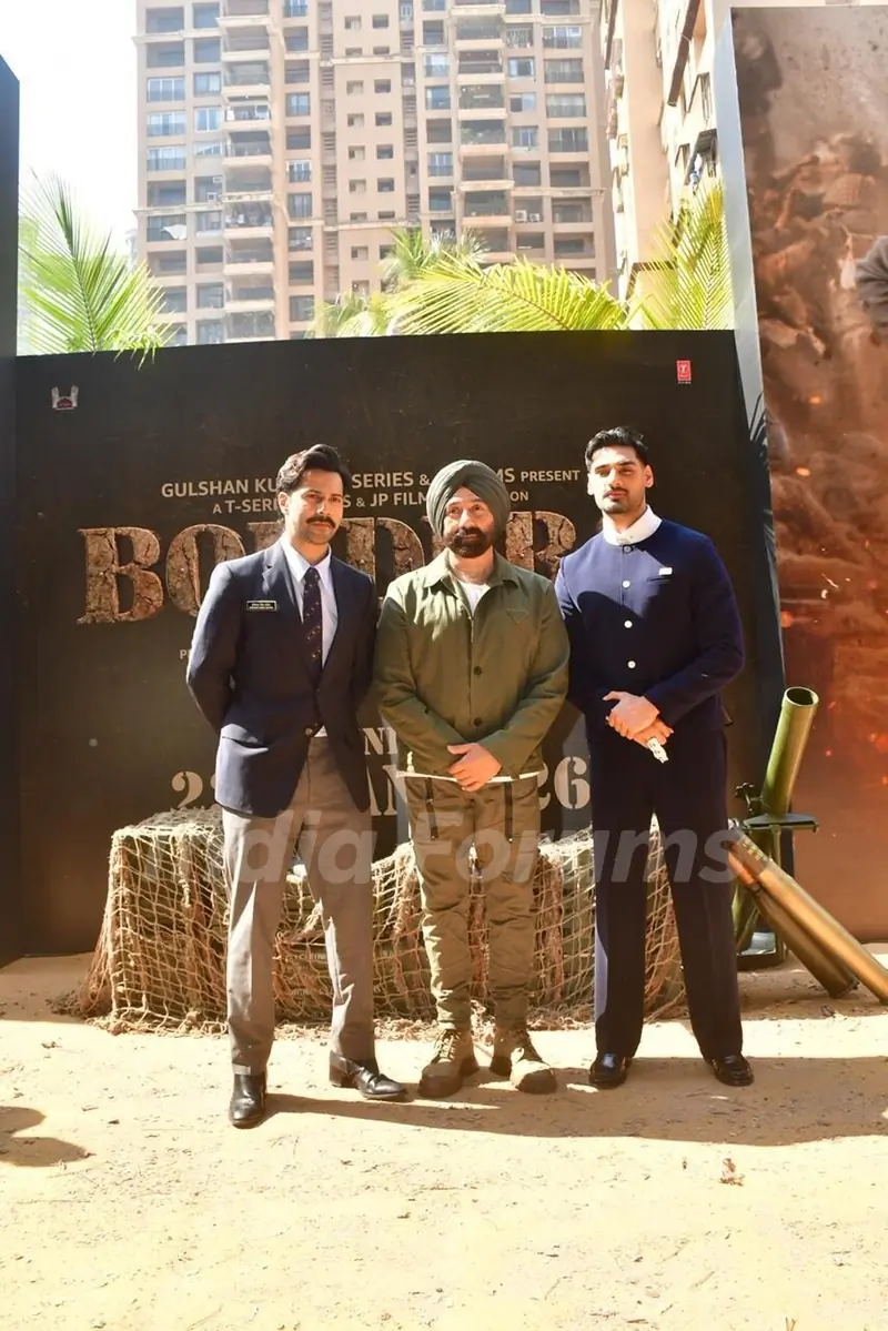 Sunny Deol, Varun Dhawan and Ahan Shetty grace at Border 2 Teaser Launch