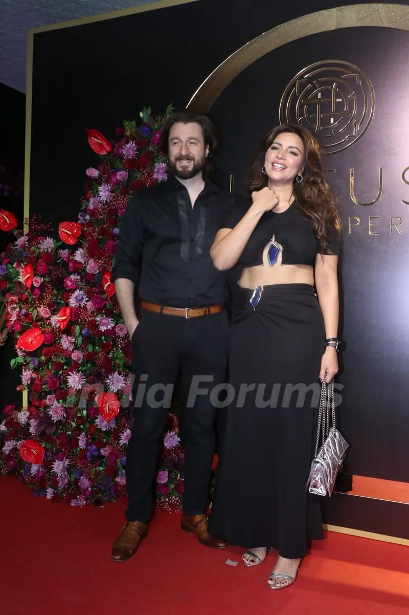 Shama Sikander snapped at Anand Pandit’s birthday bash