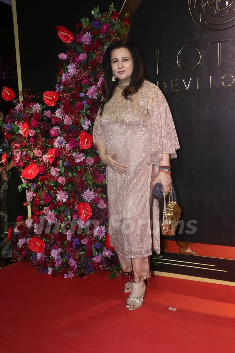 Poonam Dhillon snapped at Anand Pandit’s birthday bash
