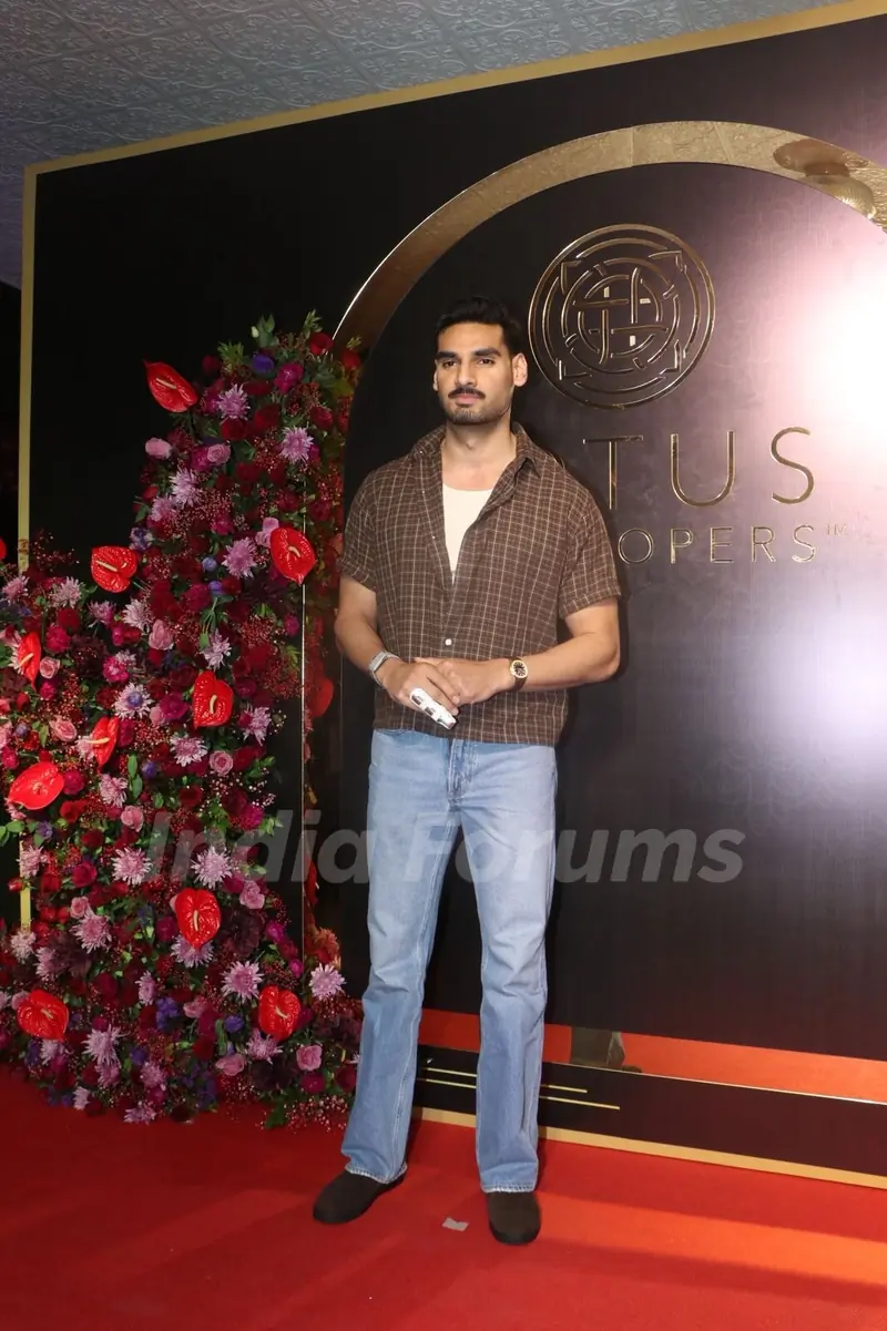 Ahan Shetty snapped at Anand Pandit’s birthday bash