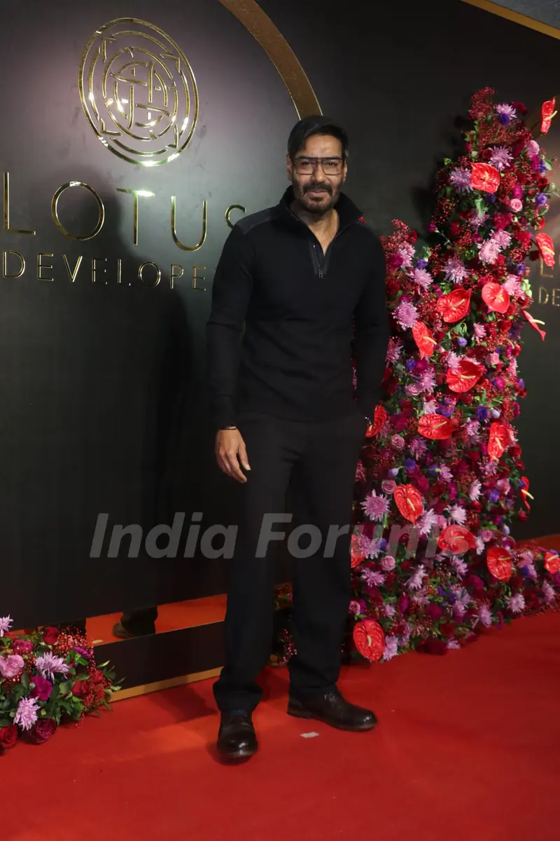 Ajay Devgn snapped at Anand Pandit’s birthday bash