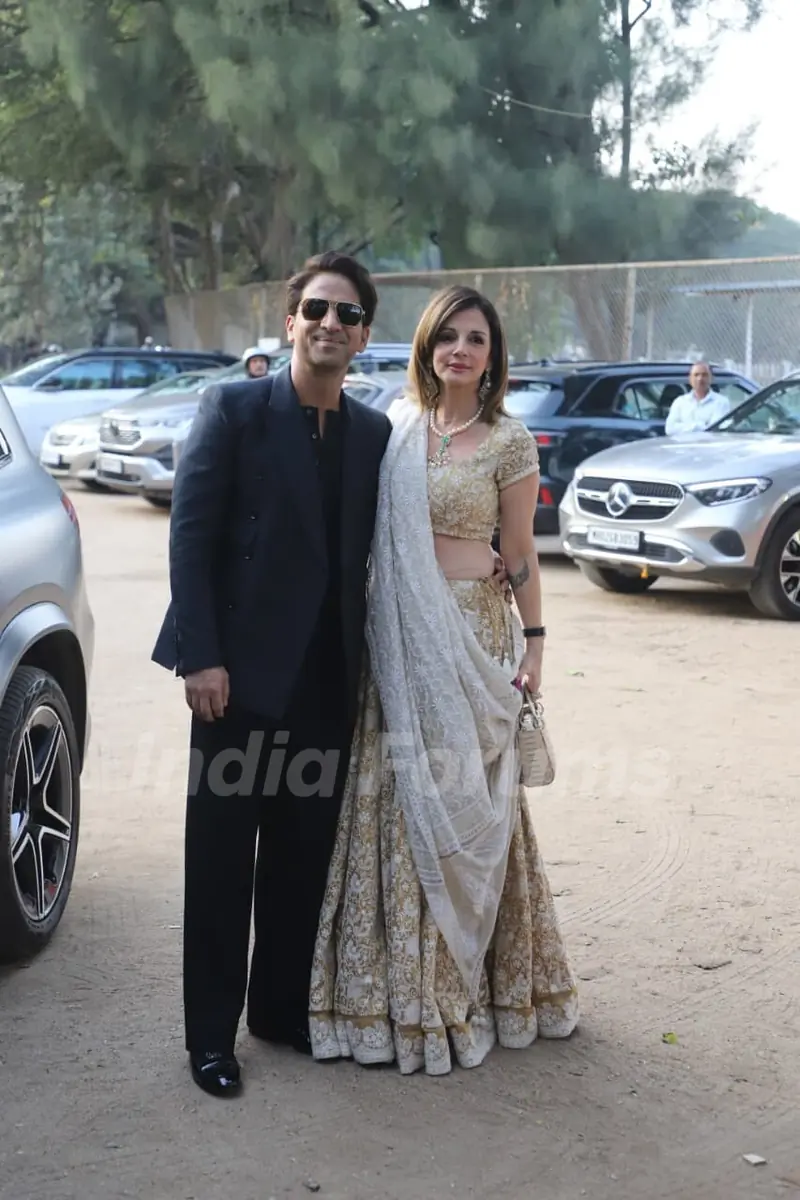 Sussanne Khan and Arslan Goni attend Eshaan Roshan’s wedding function