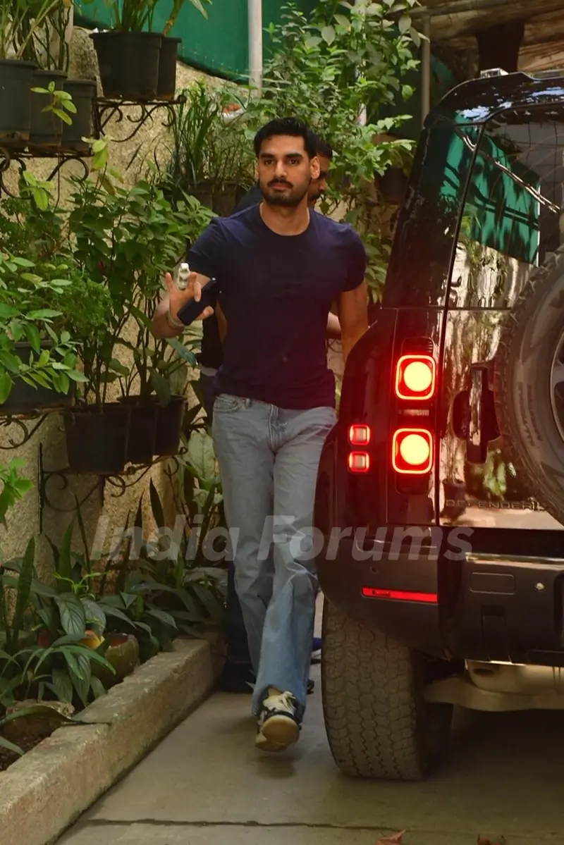 Ahan Shetty snapped in Juhu